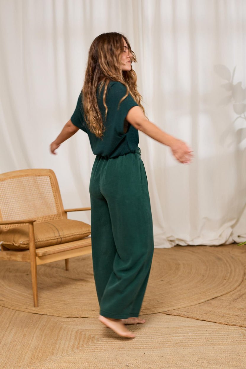 Nanpu Blue Tencel Trousers - Image 5