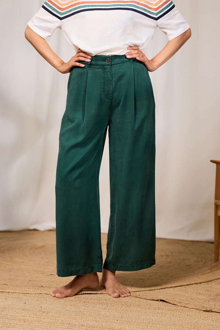 Nanpu Blue Tencel Trousers - Image 4