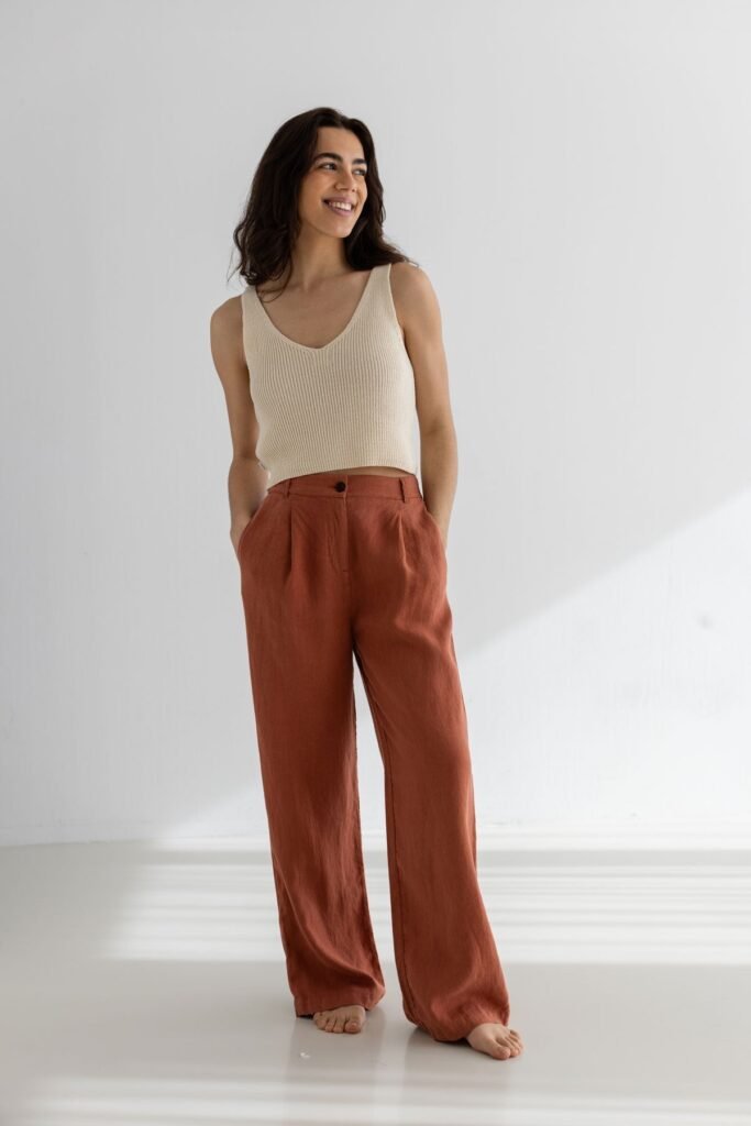 Poivre Linen Pants in Sienna