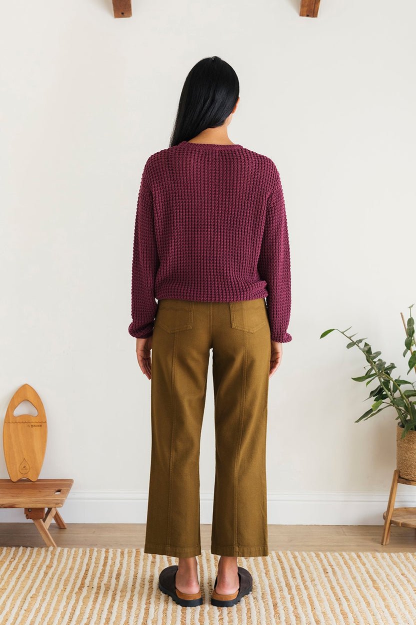 Teresa Leaf Green Organic Cotton Knit Sweater - Image 5