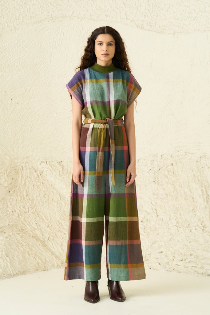 Comfy Cotton Jumpsuit in Erode Chex
