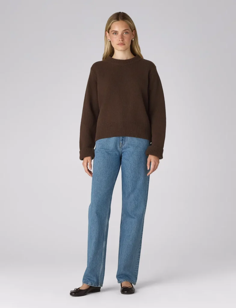Devon Jumper: Wool, Chocolate Brown