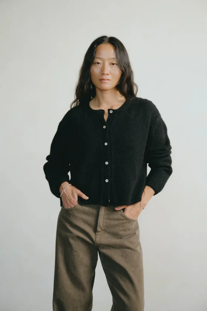 Everyday Cardigan, Baby Alpaca,Black