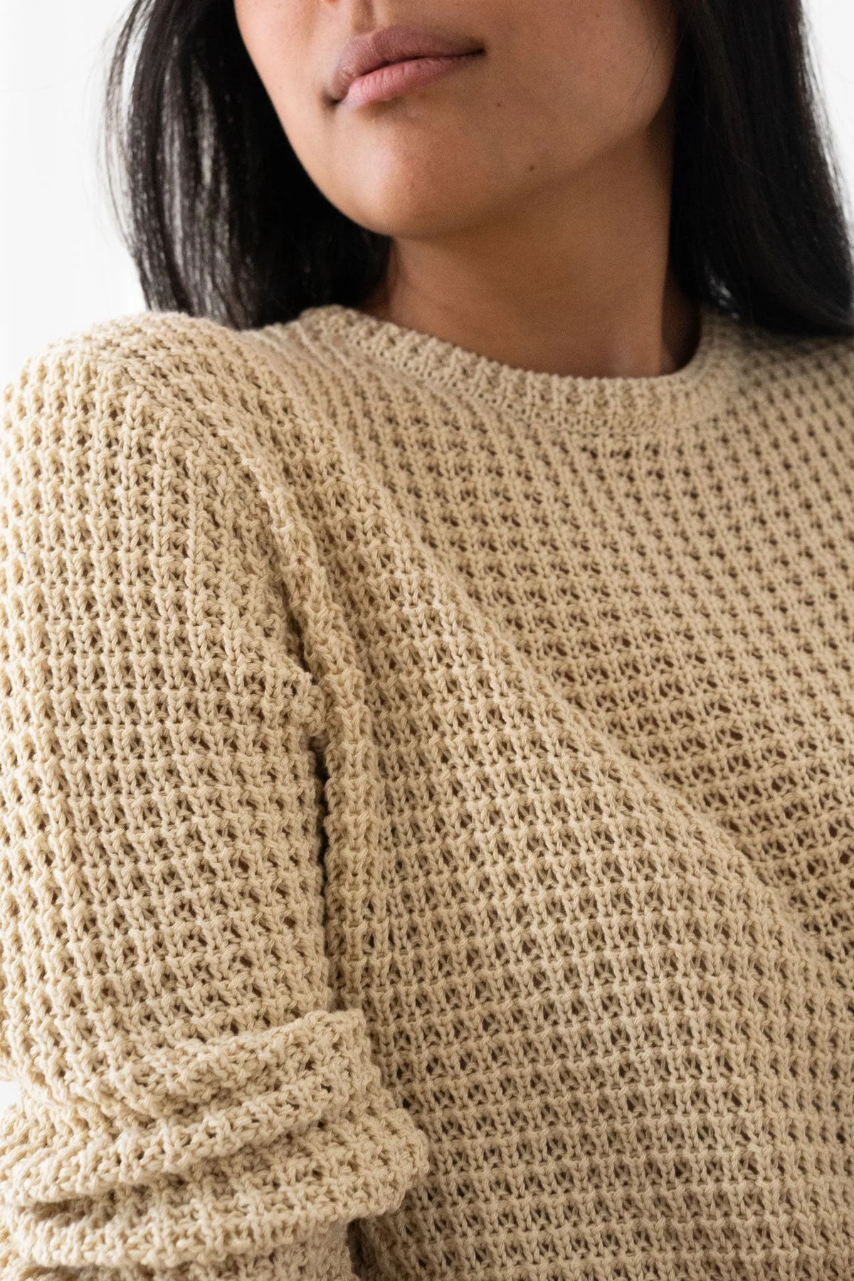 Teresa Cream Organic Cotton Knit Sweater - Image 7