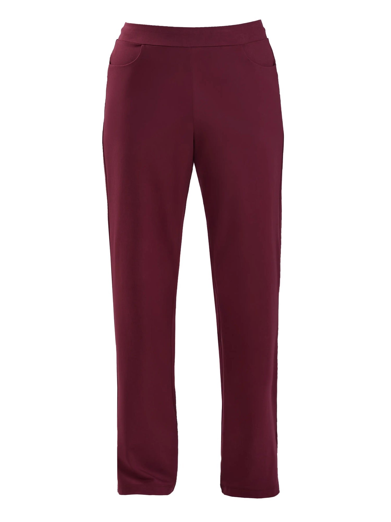 Avalynn mid-rise straight leg pant in Merlot - Image 9