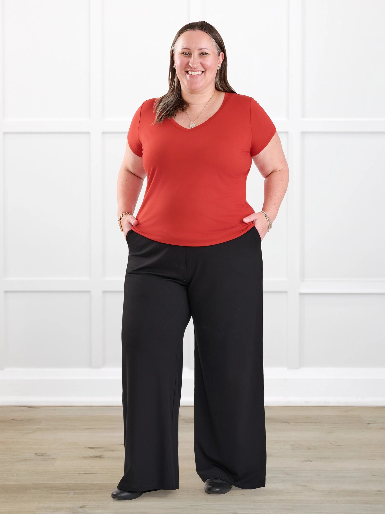 Samara wide leg pocket pant in Navy Blue - Image 13